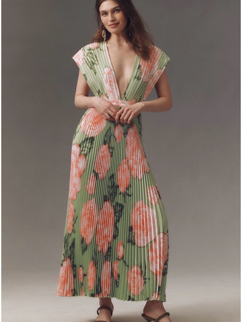 L'IDEE Pleated Gala Gown
